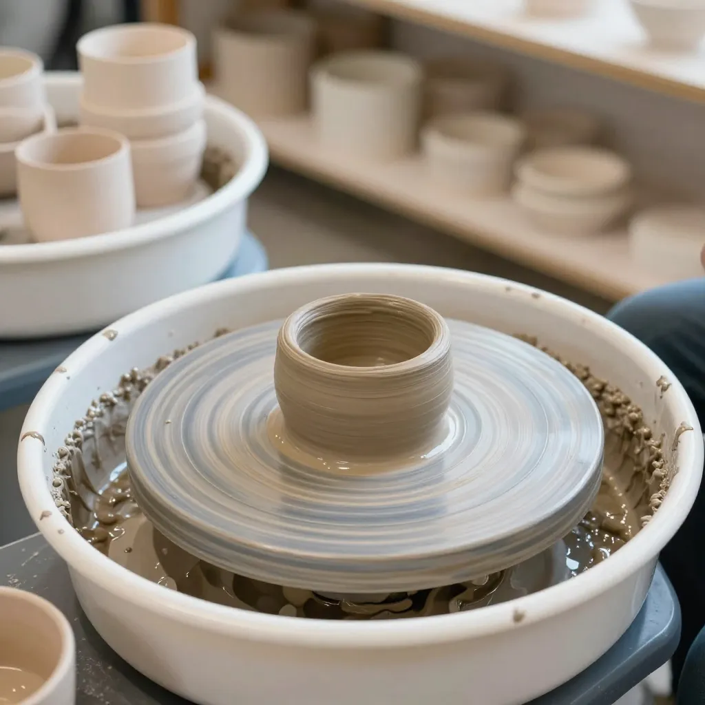 Ceramic vase with organic form